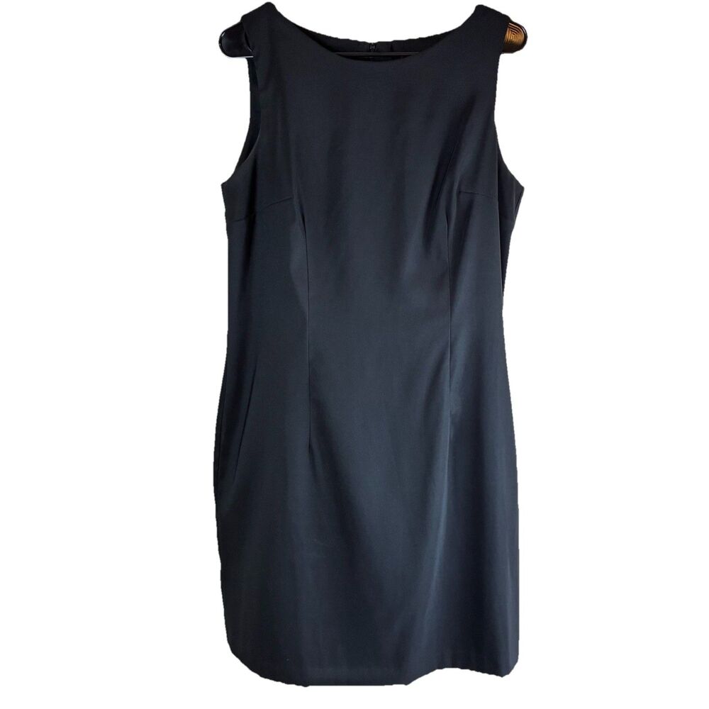 Vintage AGB Women’s Black Sleeveless Dress Size 14 Knee Length